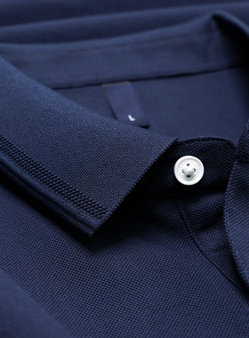 正品POLO衫男凉感码上美式弹力衫上修身加大速干衬衫带领有领日系