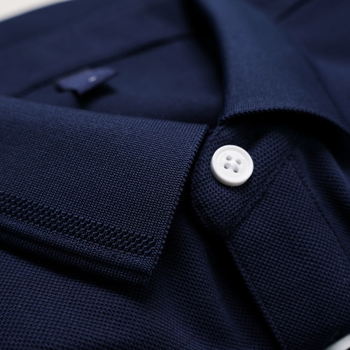 夏季短袖纽扣纽扣领POL衫