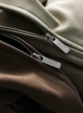 宽松卫衣男开衫拉链秋冬新款重磅连帽纯色潮定制情侣美式抽绳帽衫