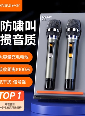 山水（SANSUI）K41 无线话筒连接家用KTV舞台演讲会议主持户外音