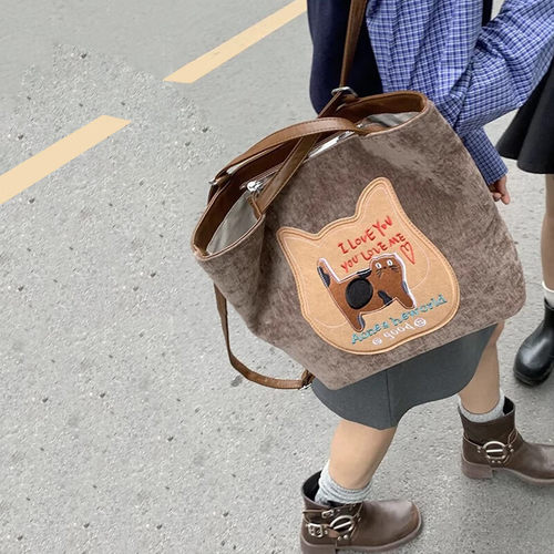 尔山集饼干猫双肩包包女