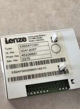 议价德国伦茨Lenze原装IO模块E82ZAFC001，拆机品，