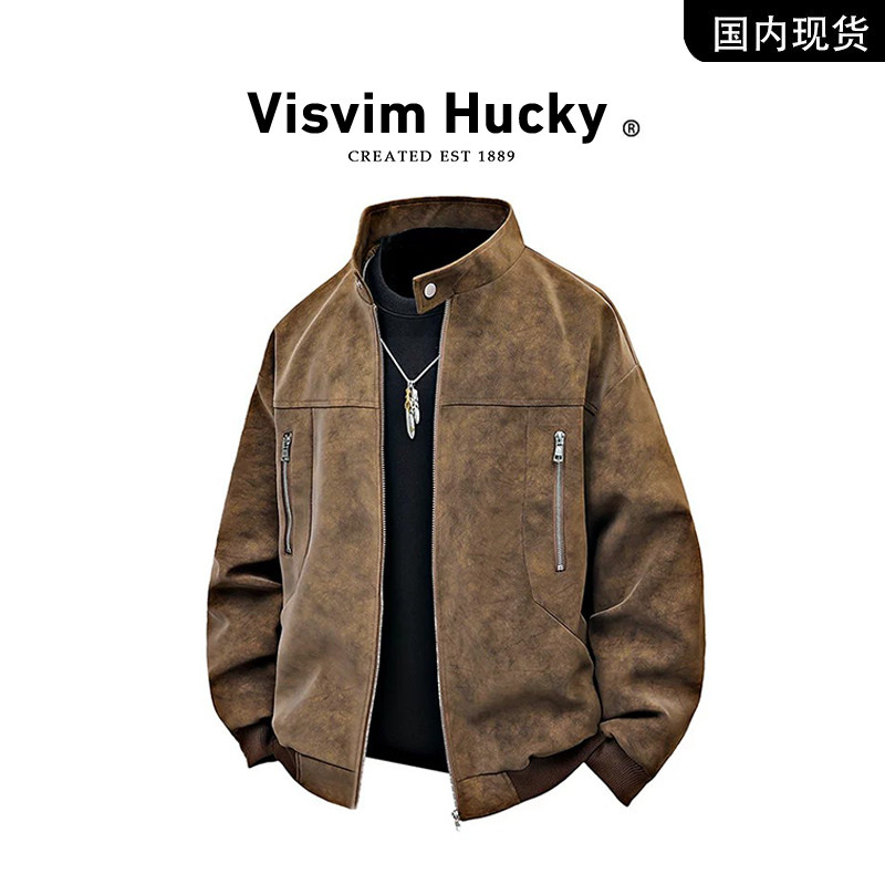 【官网正品】VISVIM HU皮衣