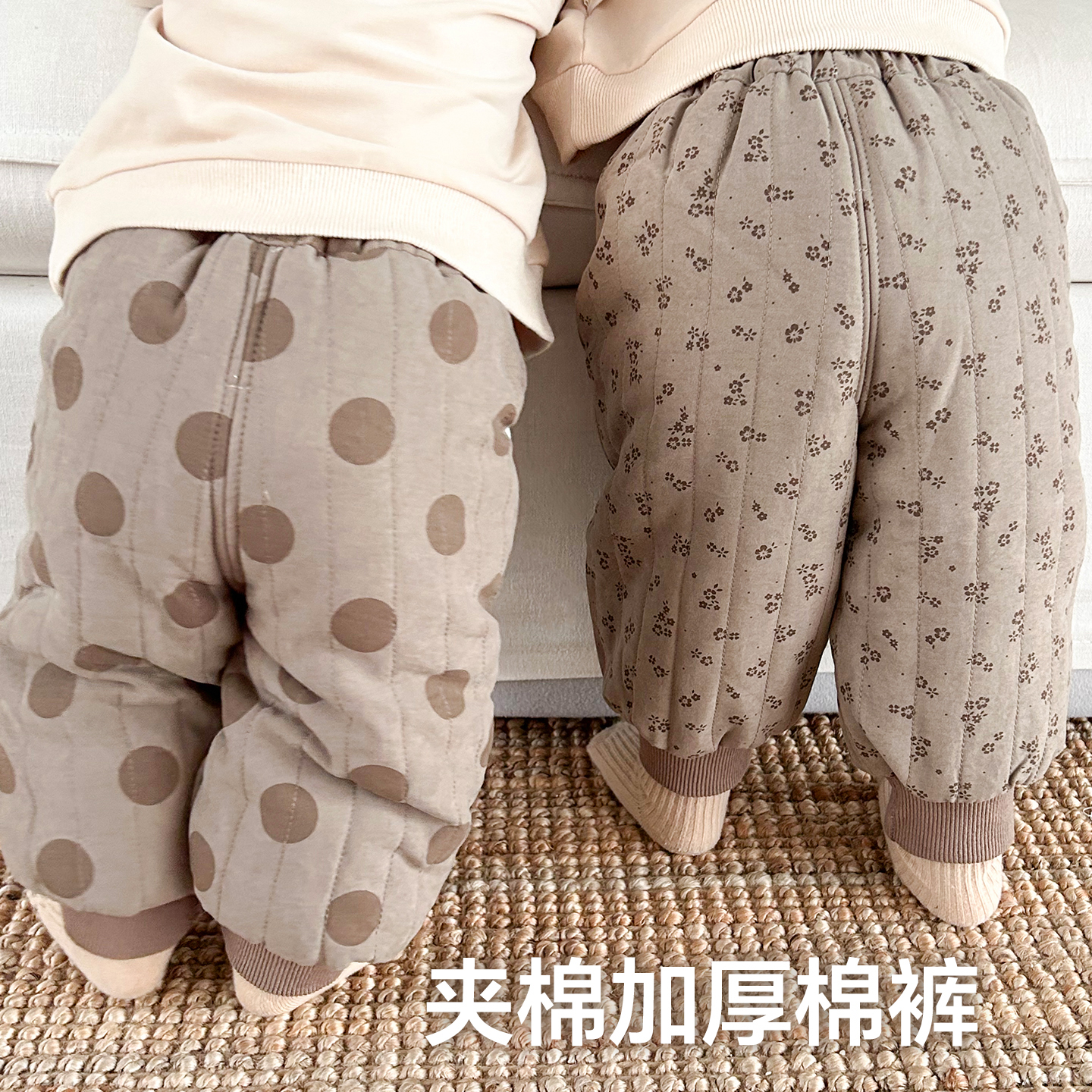 女童一条过冬加厚夹棉裤子