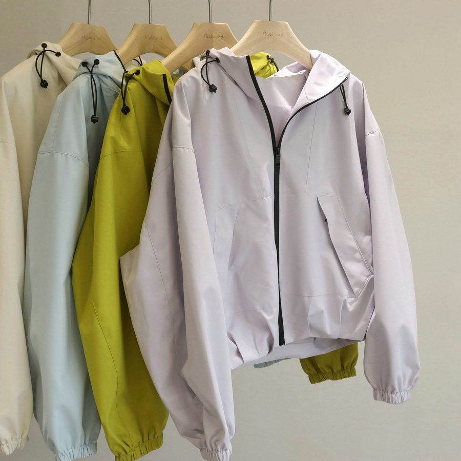 狠狠惊艳！韩版运动休闲连帽冲锋衣短外套女宽松显瘦拉链夹克上衣