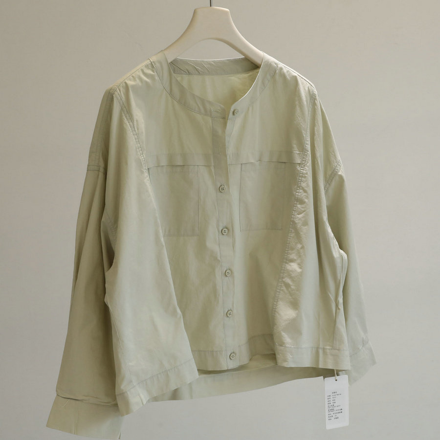 春日穿搭！通勤圆领纯色长袖衬衫女宽松显瘦遮肉气质百搭上衣,女装/女士精品,衬衫,淘宝优惠券,粉丝福利购,淘宝优惠卷