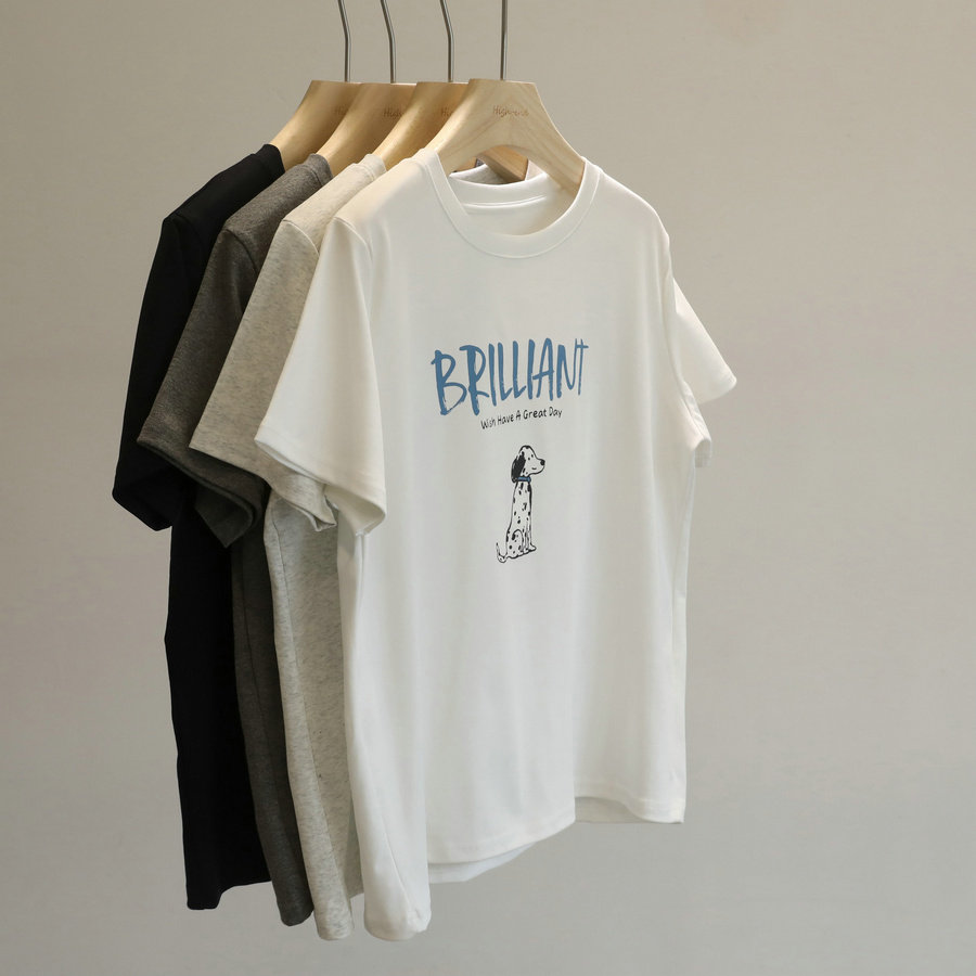 品质感tee!韩版字母印花正肩短袖T恤女宽松显瘦百搭圆领休闲上衣