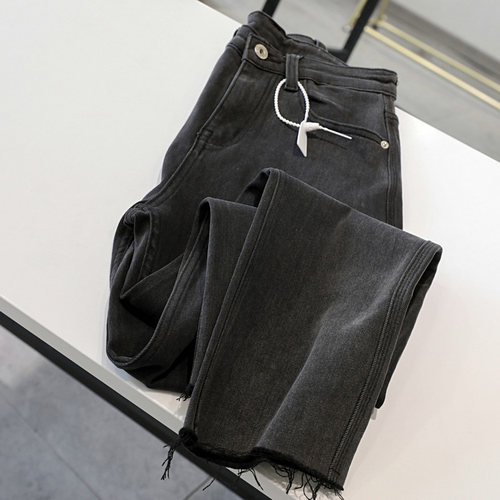 直筒烟管裤九分裤2022舒适品质感