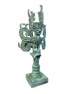 仿古做旧中式风纪念品客厅三星堆