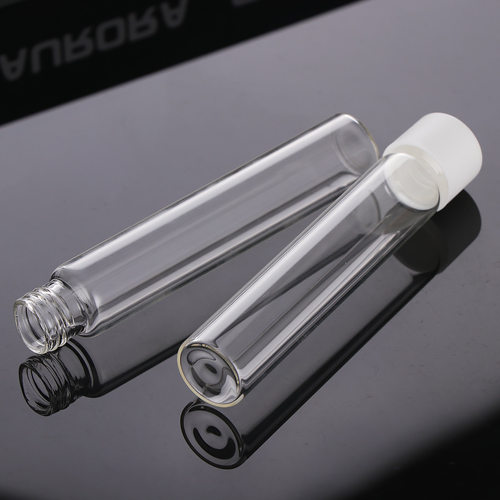 管制瓶30ml透明酒瓶虫草瓶螺口磨砂玻璃实验室试管药瓶毫升批发