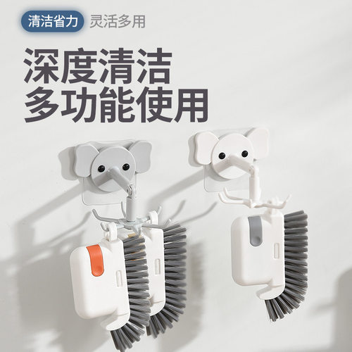 三合一可拆卸窗槽刷门窗凹槽刷厨房灶台油烟机刷卫生间缝隙清洁刷