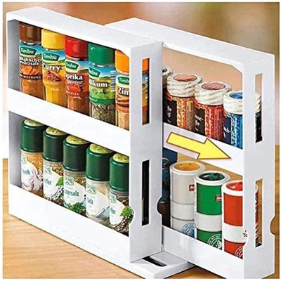 食物收纳盒调料收纳盒旋转调料架Multi-Function Storage Rack