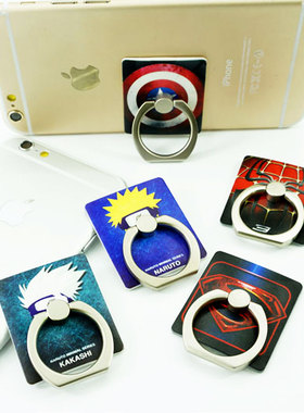 iring指环支架迷你便携手机指环扣金属环懒人汽车载底座kitty卡通