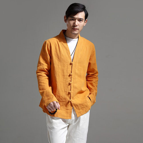 苎麻国风休闲衬衫薄棉麻休闲服