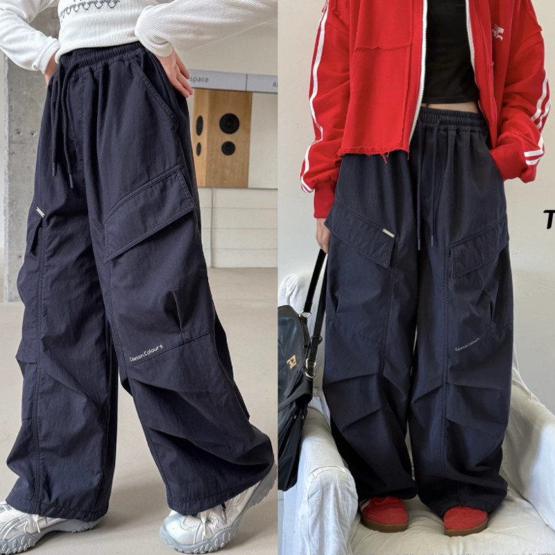 天依角裤子2025秋款新品男女童设计感休闲工装裤韩版直筒裤可亲子