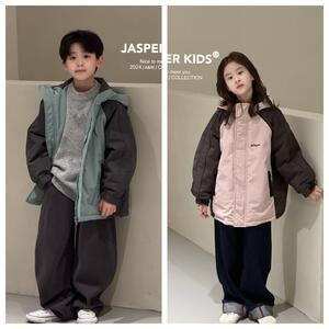 EVENSO一问波拉韩国童装24冬季男女童羽绒服韩版中大童冲锋衣外套