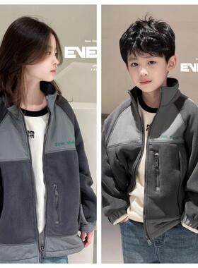 特价 一问EVENSO波拉韩国童装2024冬款男女童奥利绒外套韩版棉衣