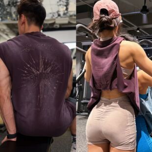 【八芒星钻坎肩】美式标牌复古做旧男女无袖背心健身休闲运动撸铁