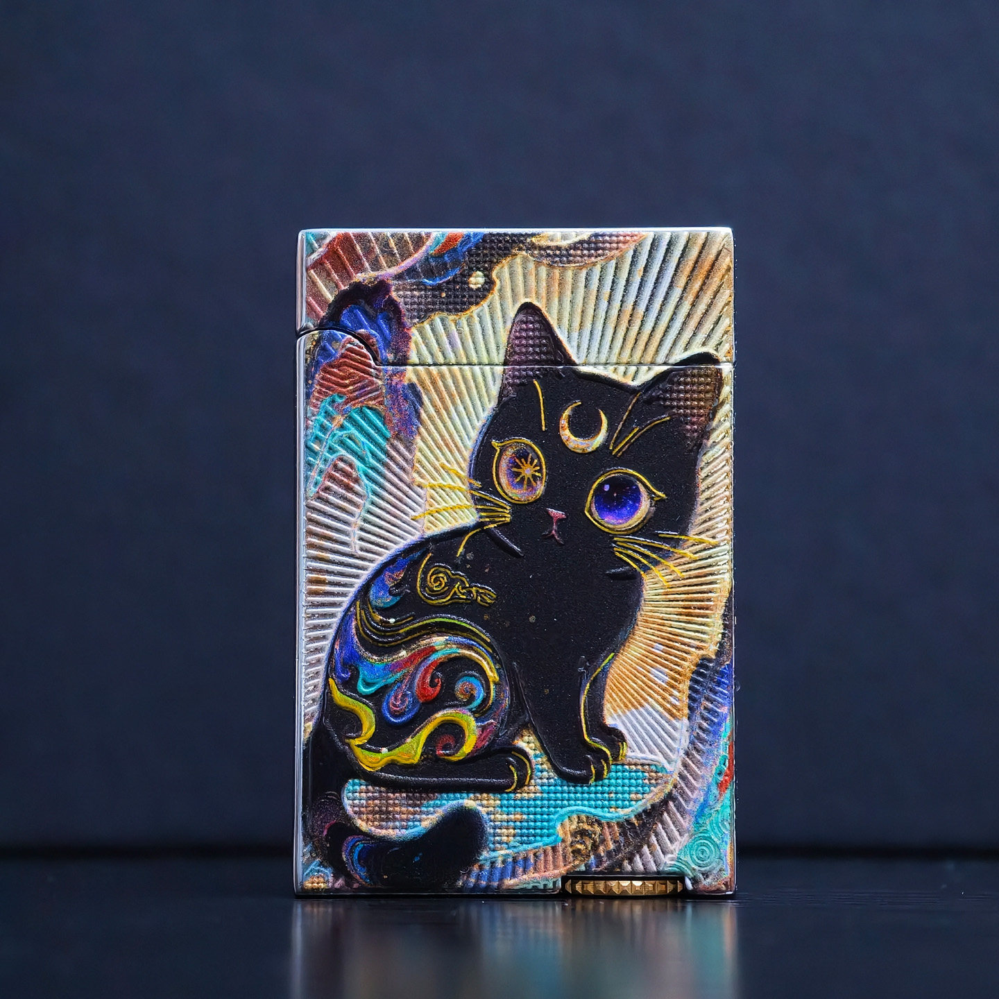 【异瞳玄猫】智能科技声控感应炫酷创意个性送礼耐用镭射打火机潮