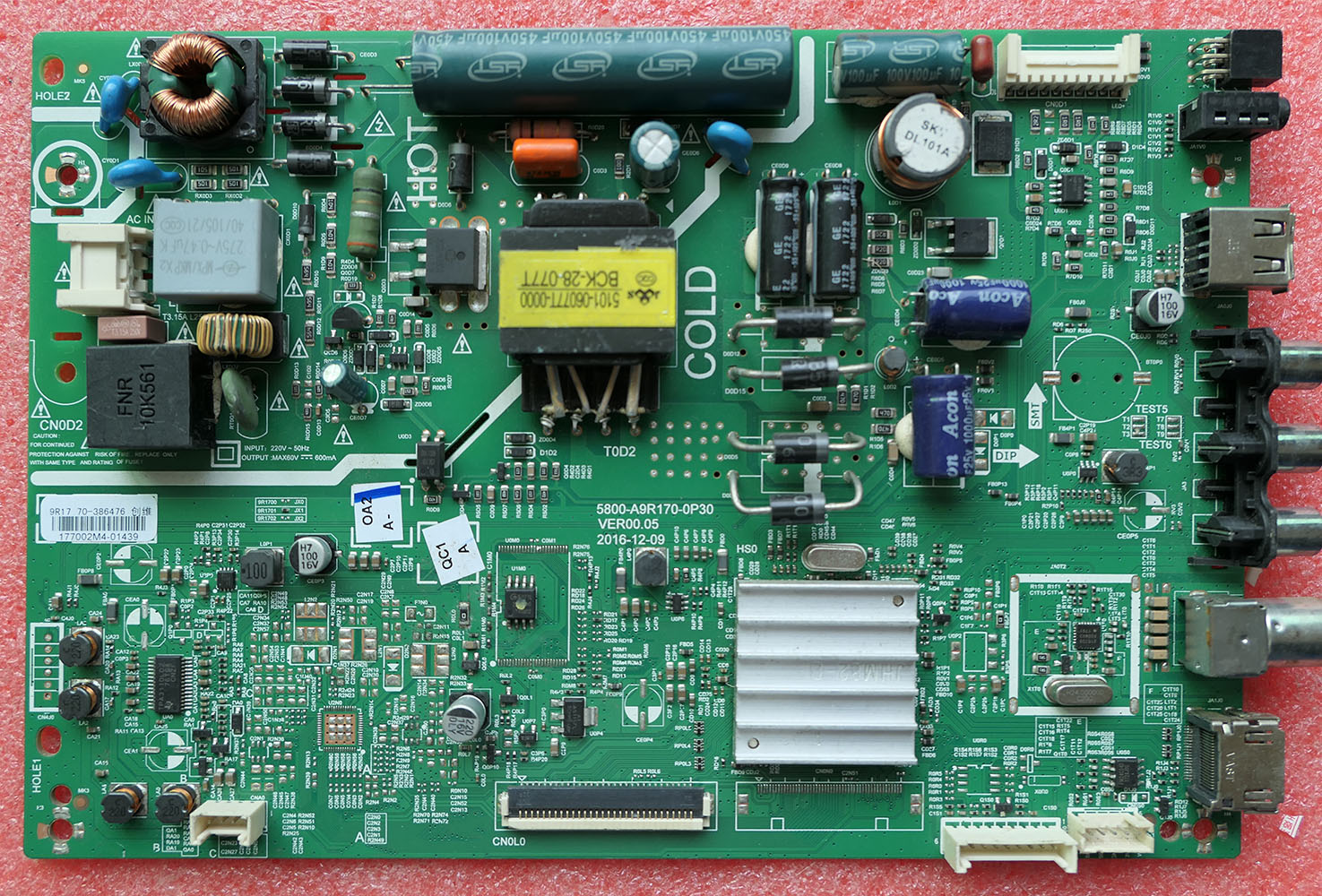 创维电视机主板5800-A9R170-0P10