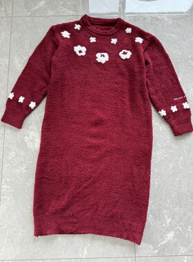 纯原gelato piq*ue繁花软绵绵长款保暖家居睡裙睡衣