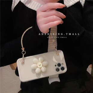 小红书15pro适用iPhone14promax手机壳6花朵支架17苹果13plus小香风1 turbo6少女13t一加ace6t潮5pro 15软12