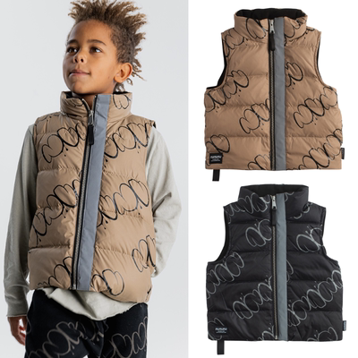 NUNUNU字母羽绒马甲外套