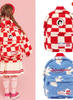 (现货)BEBEDEPINO/贝贝品诺23冬款男女儿童可爱摇粒绒书包背包