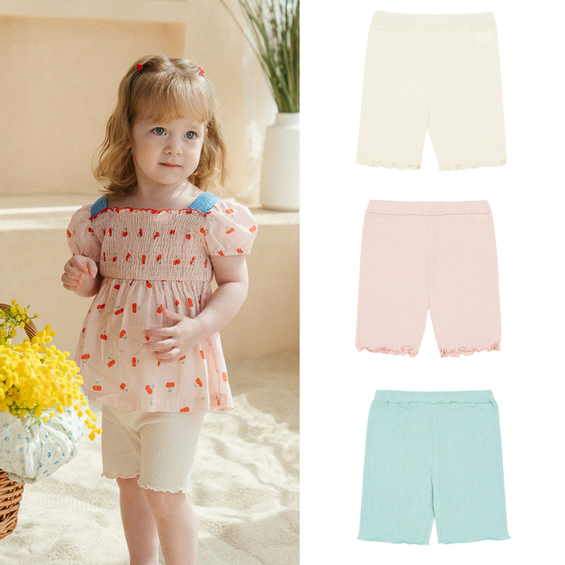 PRANKSOME泡泡纱纯色打底短裤