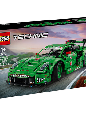 乐高机械组系列42224保时捷911 GT3 REXY AO Racing赛车拼搭积木