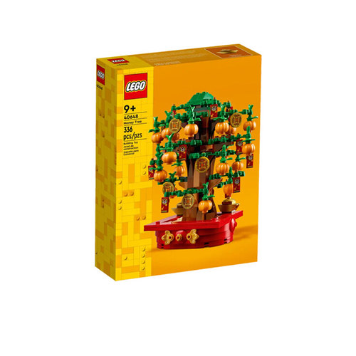摇钱树新年新春积木LEGO