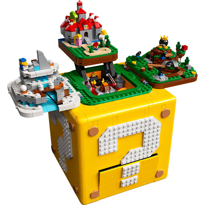 lego乐高超级马里奥问号盒子71395超级玛丽男女孩拼装积木玩具