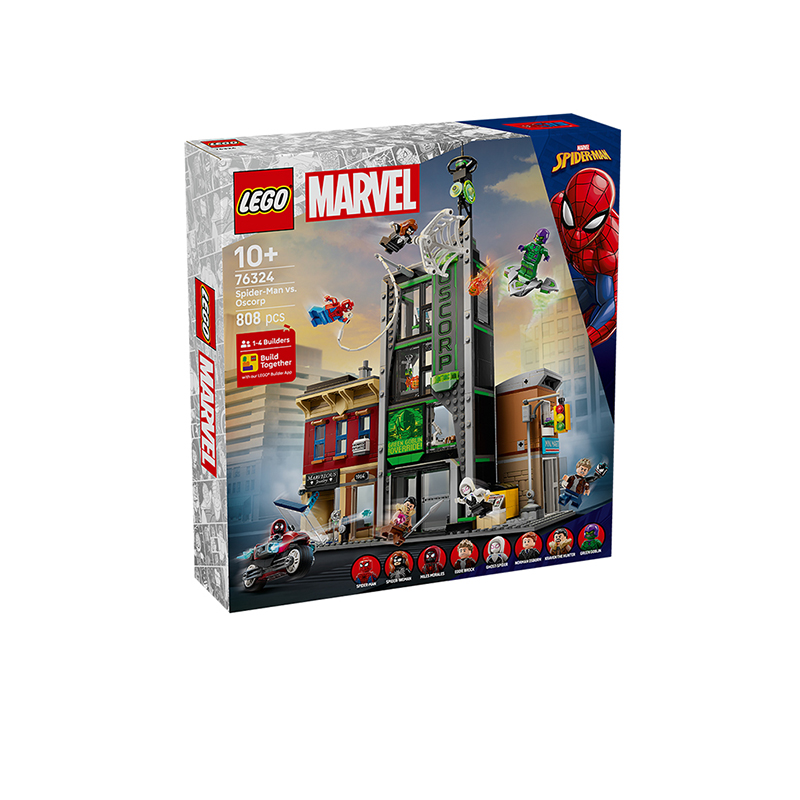 乐高76324蜘蛛侠大战Oscorp