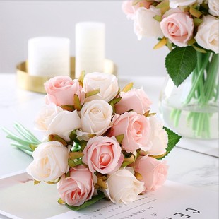 饰花 韩式 新娘婚纱摄影拍摄道具装 仿真装 玫瑰手捧花 饰假花