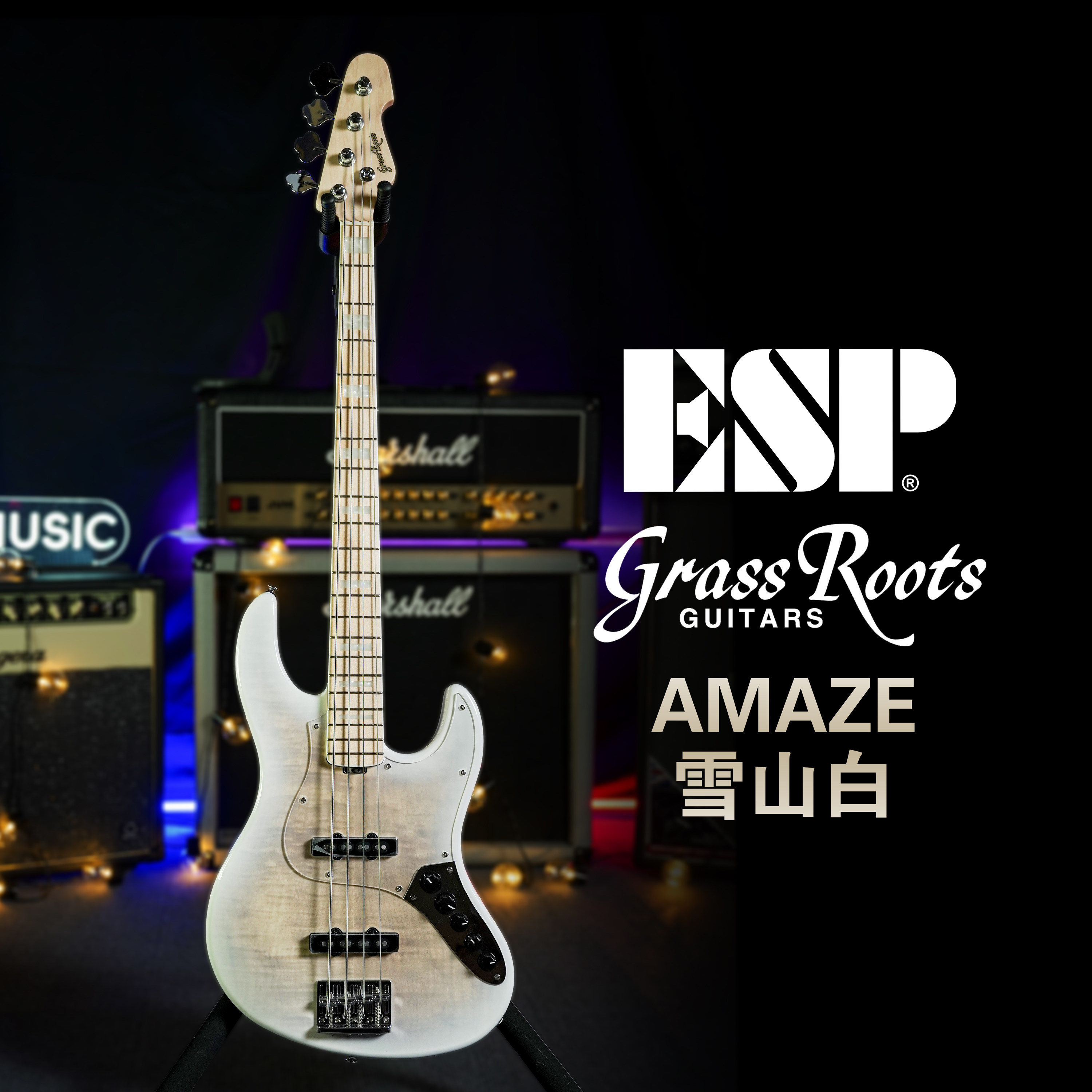 草根贝斯 ESP Grassroots 草根贝斯G-AMAZE FMMS电贝司雪山白草根