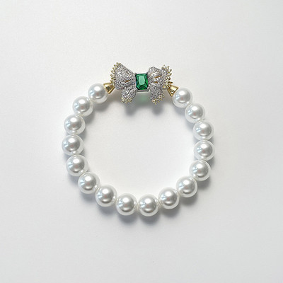 海蝶珠蝴蝶结设计手链高级感时尚