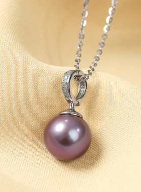 925银韩国版大珠子项链高级感淡