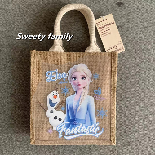 无印良品儿童手提袋卡通公主可爱