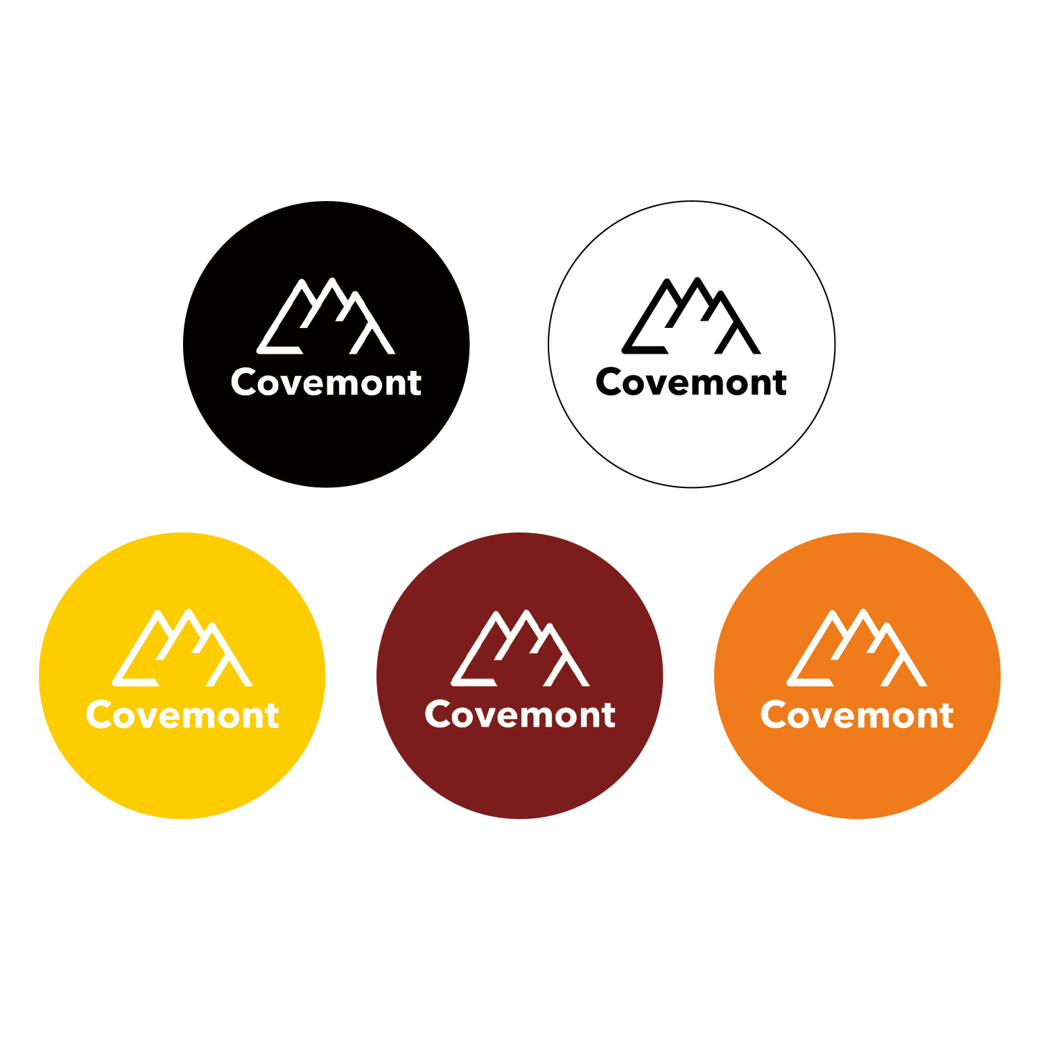 Covemont原创设计潮牌徽章户外山系LOGO配饰别针胸针时尚设计风格