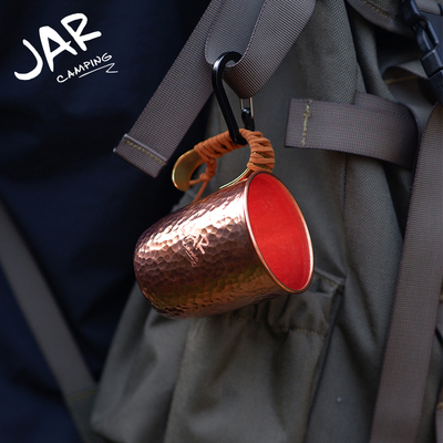 JARCAMPING锤纹铜制咖啡杯