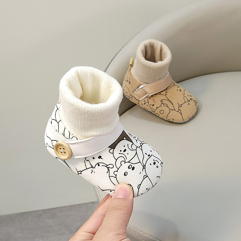 秋冬婴儿鞋男女宝宝保暖软底鞋袜一体不掉跟新生儿0-12个月步前鞋,童鞋/婴儿鞋/亲子鞋,学步鞋,淘宝优惠券,粉丝福利购,淘宝优惠卷