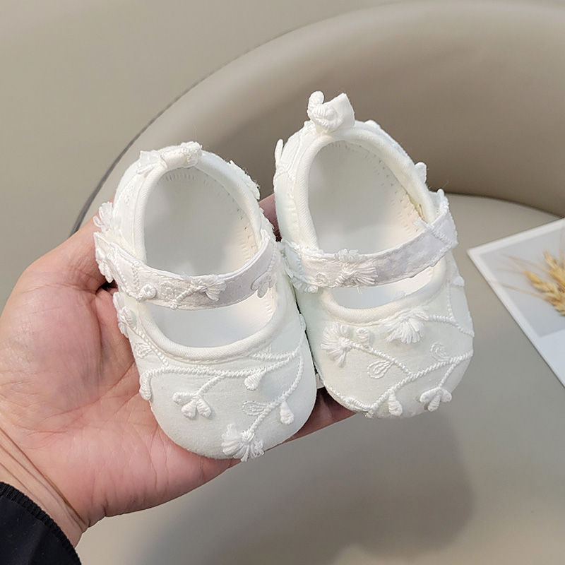 婴儿公主鞋中国风学步鞋防滑软底