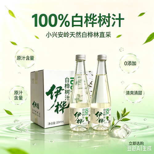 小兴安岭白桦树汁饮品320ml*6瓶