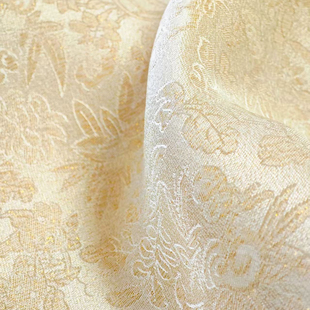 锦棠春 旗袍汉服真丝提花布料桑蚕丝中国风服饰面料 织金宽幅正绢