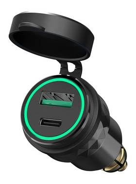 BMW适用宝马R1200GS/RT摩托车F800改装配件USB电源欧标小口点烟器