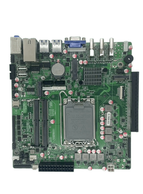 B660主板3个HDMI显示接口/6个COM串口/12个USB/支持1700CPU