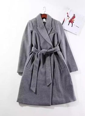 6折 外贸女装 推荐款炒值分享秋冬王炸 毛呢长外套~A1751