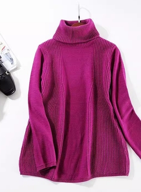 【断码特价 】外贸女装 充满细节美感 高领羊毛针织衫~A508
