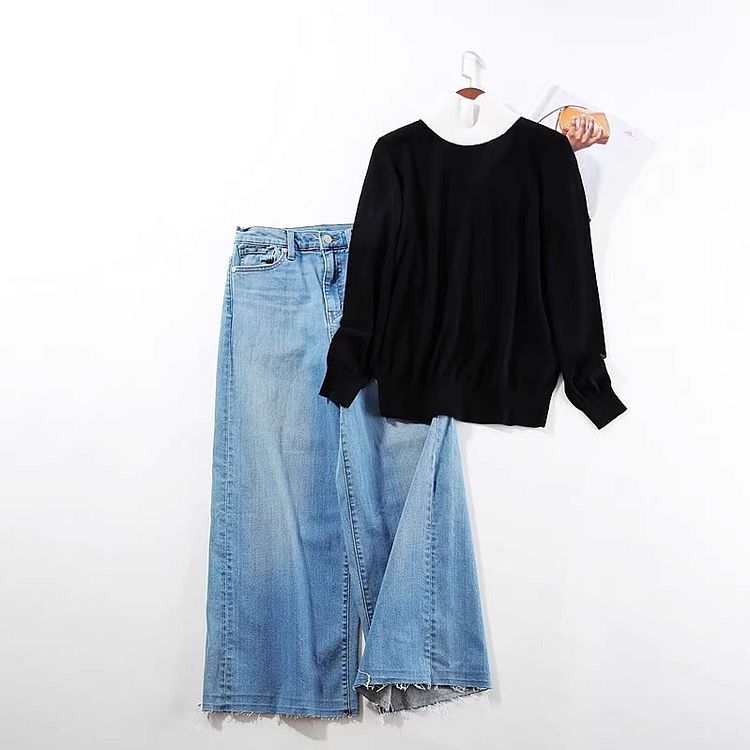 品质控B囤 精S好物 X家重磅100%羊毛拼色针织衫~A1631