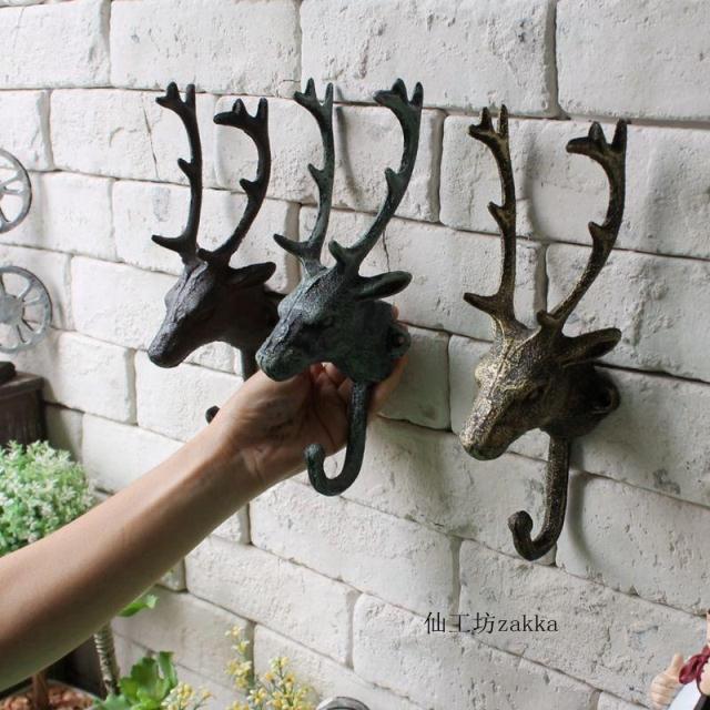 歐式複古服裝店挂衣鈎壁挂咖啡館酒吧工業風牆面鐵藝鹿頭裝飾創意在類目 家居飾品, 壁飾中 - 來自Buy2taobao.com提供專業的淘寶代購服務